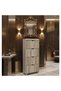 Shoe Cabinet with 4 Flip Drawers,Slim Shoe Storage Cabinets for Entryway,Black Narrow Wall Shoe Cabinet for Hallway,Living Room, Bedroom - 4