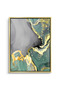 Gilded Sage Set of 2 Abstract Wall Art | Framed Canvas Print with Gold Foil Embossed | Luxury Modern Decor for Living Room, Bedroom, Office & Gift - 4