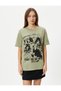 Anime Printed T-Shirt Short Sleeve Crew Neck Cotton - 3
