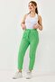 Tie-Dye Knitted Trousers Green - 2