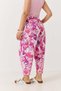 Women's Elastic Waist Carrot Cut Trousers Pink - 5