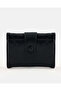 Women Black Quilted Wallet And Card Holder