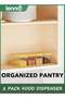 Bamboo Food Dispenser | Kitchen Organizers and Storage | Airtight Pantry Organizers and Storage Container | Cereal, Rice, Flour, Snack Storage - 7