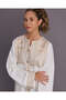 Senior Girls White with Gold Embellishments Maxi Dress - 2