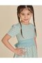 Girls Mint Green Floral Dress - 4