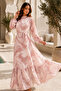Balon Kol Printed Hijab Dress A3008 Pink - 2