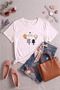 Cat Design Printed T-Shirt - 3