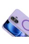 iPhone 16 Compatible Case Magsafe Supported Aris Silicone Cover - Lilac - T42741