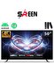 تلفزيون ذكي 50 بوصة - أندرويد 14 - دقة 4K UHD - تقنية HDR - بدون إطار - طراز SRET-50S4K2