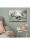 White Horses Printed Wall Art Grey 40x60cm - 3