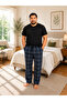 Men's 100% Natural Cotton Large Size High Quality Battal Pajama Set - 3