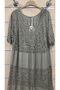 Italian Lace Silk Dress with Sequin Detail - 2