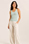 Women's Cotton & Modal V-Neck 2-Piece Camisole Undershirt - with Gathering Chest Pads - 4