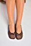 Y274623315 Brown Mesh Women's Ballerinas - 4