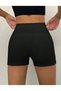 High Waist Gathering Mini Sports Shorts Leggings with Pockets - 3