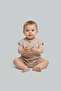 Baby Boy Brown Sleeveless Summer Cotton Jumpsuit - 6
