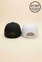 Black - White Premium Quality Set of 2 Unisex Micro Fabric Hats - Adjustable Velcro Sports Cap Women's Men's Hat Couple Combination - 5