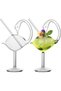 Cocktail Glass, 1 Set Cocktail Wine Glass 6oz/175ml Unique Champagne Coupe Glass Swan Shape Martini Goblet Cups - 6