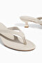 Beige Flip-Flop Heeled Slippers Orthopedic Women's Sandals - 3