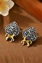 Antique Pattern Horse Figured Women's Design Earrings 3 cm - 4
