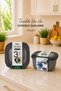 3-Piece Square Storage Container Set 600 ml 1100 ml 1800 ml Bpa-Free Multi-Purpose Food and Food Storage Container - 4