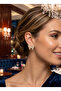 Brass Gold Color Zircon Stone Butterfly Model Earrings - 2