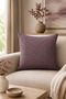 غطاء وسادة 43x43 من CalmWeave بتصميم زخرفي بنسيج البرقوق
