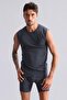 Egyptian Modal by Tencel Hercules Slim Fit Crew Neck Sports Athlete Undershirt / T-Shirt Anthracite - 3