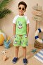 New Season Cute Character Printed Two-Piece Diving Fabric -Uv Protected-Boy'S-Shorts-Swimsuit - 3