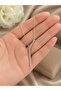 Silver Color Zircon Stone Y Shape Elegant Women's Necklace - 3