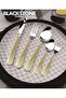 Table Fork Set 6 Pcs Food Grade Stainless Steel Mirror Polish Gold Cutlery Set for Home Kitchen GF8021 - 2