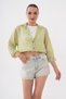 Tulle Modal Shirt with Neckline Detail and Athlete Style - 2