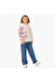 Girls Hooded Sweatshirt with Graffiti Print - Cotton - Long Sleeves - 2