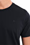 Modal Interlock Fabric Minimal Logo Crew Neck Men's Sports T-Shirt - 7
