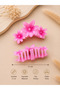 Pink Triple Flower Buckle 1 Piece 11 cm - 2