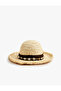 Seashell Detailed Straw Hat