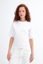 Crew Neck Waist-Tied T-Shirt P261071 - 5