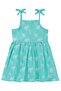 Bow Strap Flared Dress for 6-18 Months - Green - 2