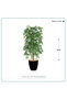 Dark Green Artificial Bamboo Tree with Cylindrical Plastic Pot - 2