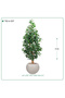 Artificial Lemon Tree, Fibre Pot { 170 cm Height } - 2