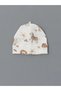 Ecru Printed Premature Baby Boy Hospital Discharge Set - 4