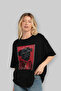 For Dog Lovers 11 Front Dog Print Black Oversize T-Shirt 100% Cotton Unisex Dog Lover Premium Design - 4