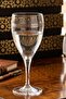 Handmade Silver-Decorated Goblet Water Glass Luxury Presentation Glass with Stand 270 Cc Set of 3 - 2