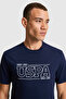 Men's Navy Blue Regular Fit Crew Neck T-Shirt 50322421-Vr033 - 2