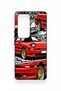 Vivo V30 Compatible Red Supra Patterned Silicone Case - 2