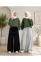 2-Pack of Hijab-Friendly Black and Gray Comfortable Fit Sweatpants