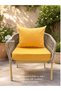 1 Piece Garden Balcony Rattan Sofa Top Back Cushion Cover – Water Repellent, Fade Resistant, Zippered, Custom Made - 5