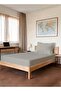 Pure Combed Cotton Single Bed Fitted Sheet 90x200 cm, Silver, 400 Thread Count Cool Luxury Soft