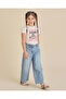 Girls White Printed T-shirt - 5