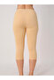 Women's Cotton Beige Dress & Skirt Lining - Below Knee Capri Leggings-1003 - 3